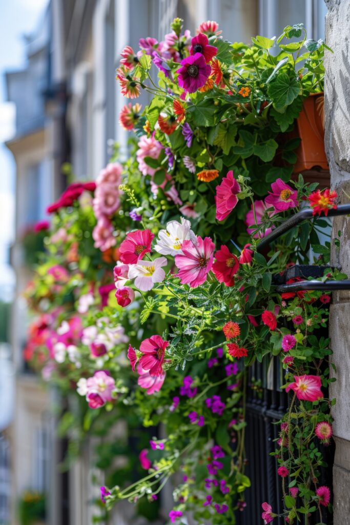 Jardin durable photoréaliste avec plantes cultivées à la maison.