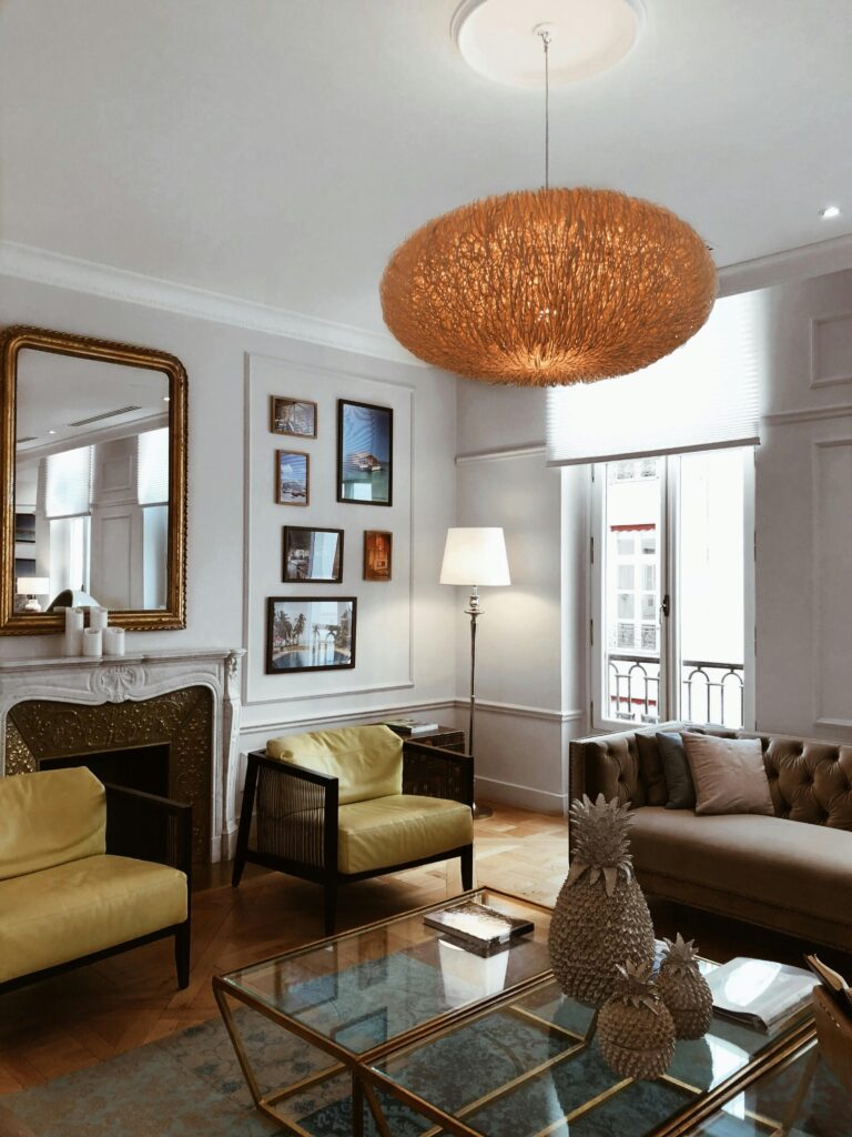 appartement standing décoration traditionnelle intérieur chic élégant