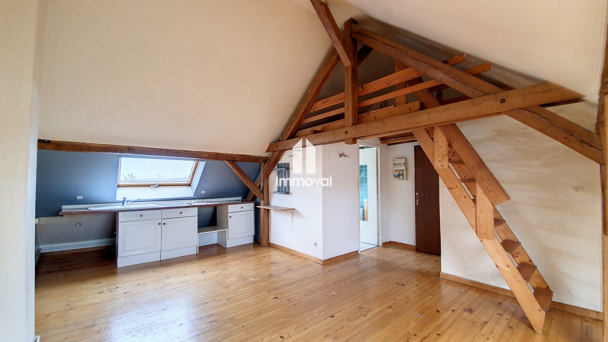 NEUHOF Appartement 1 pièce de 21m² ha et 46m² au sol au 3èm