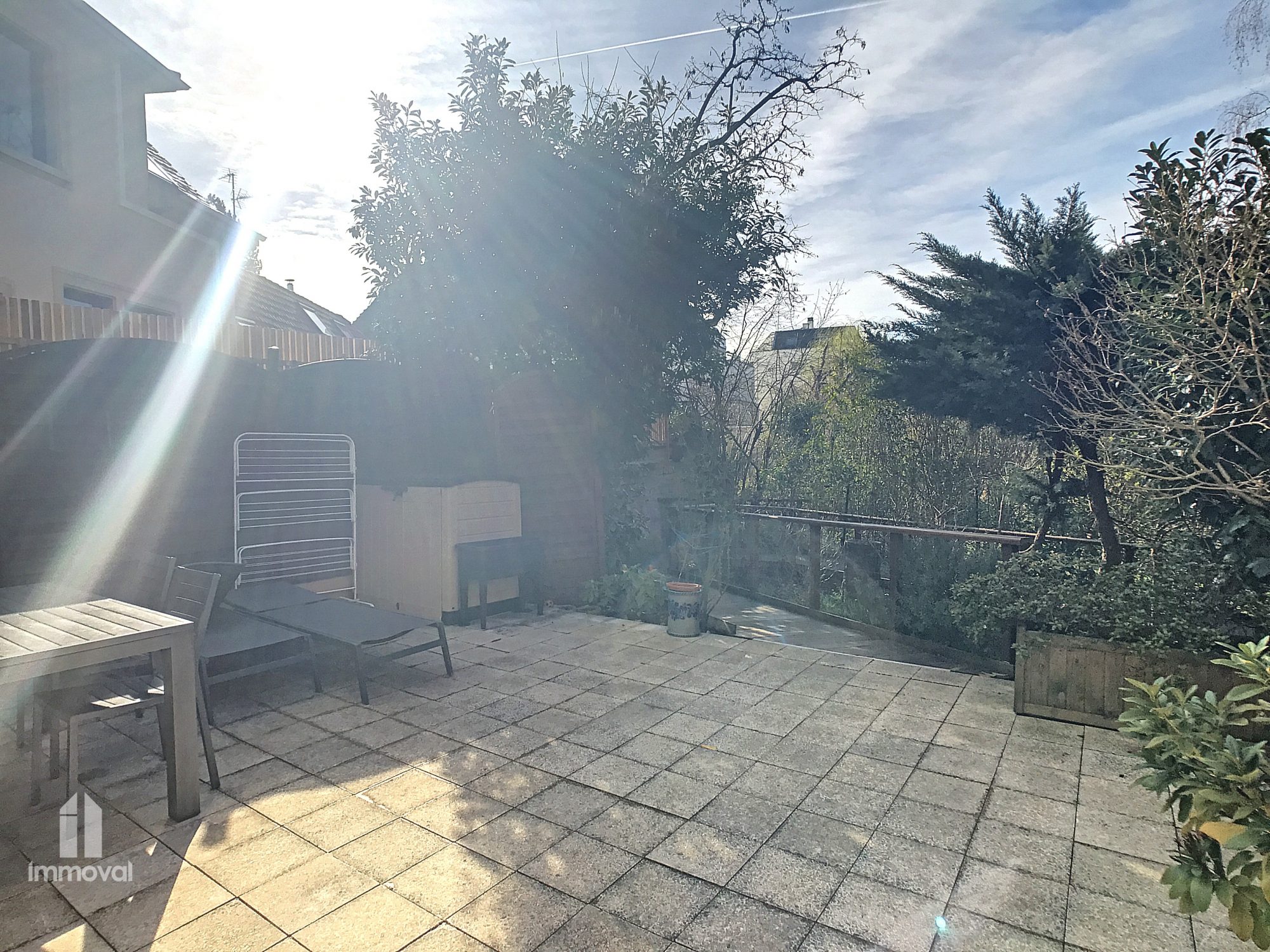 Robertsau, T3 avec terrasse et garage