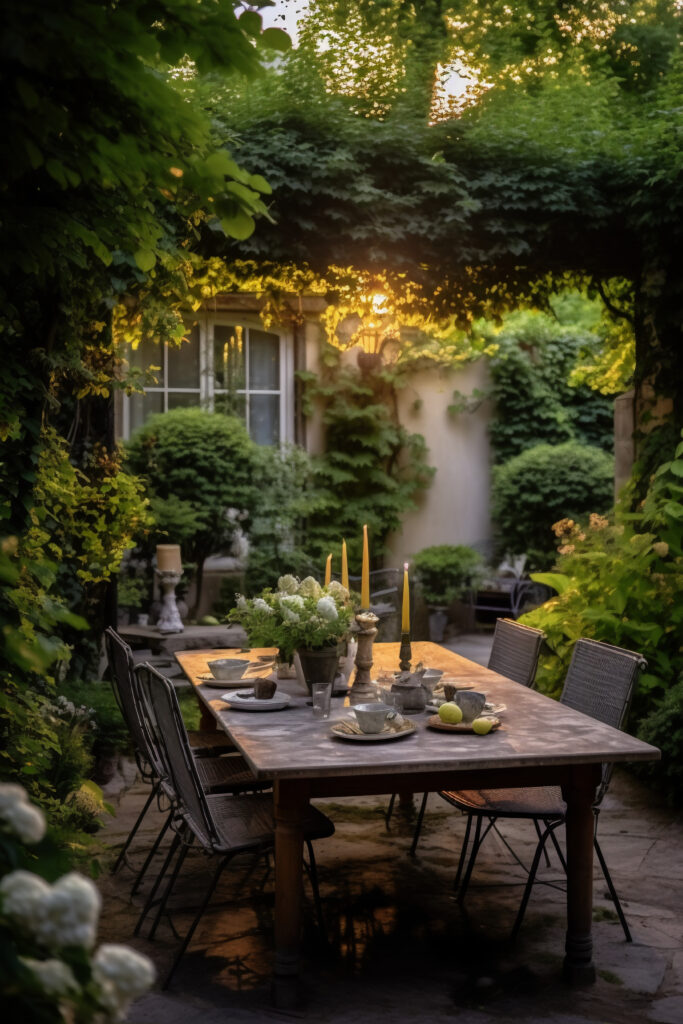 terrasse jardin maison
