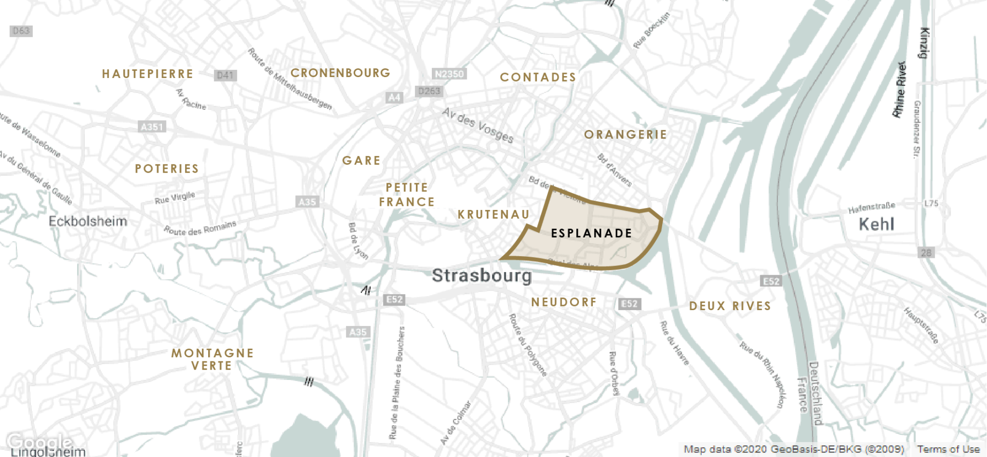 carte esplanade strasbourg