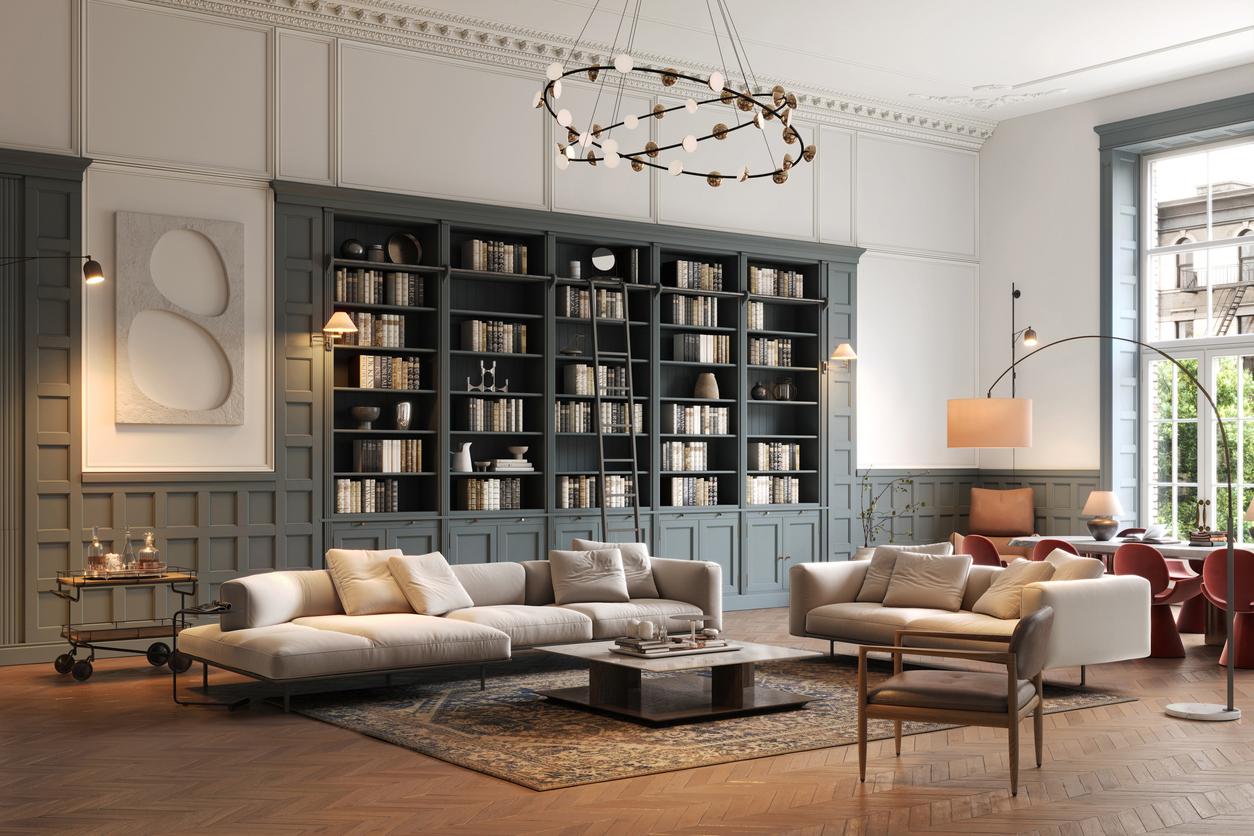 salon classique appartement