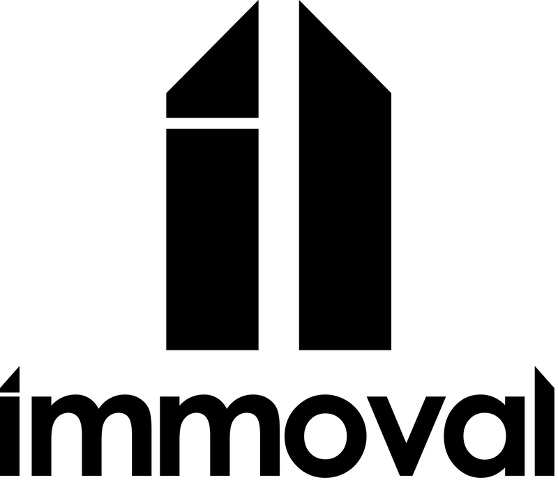 logo immoval sans bs noir